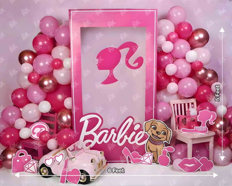 Fabric Baby Backdrop I m a Barbie Girl